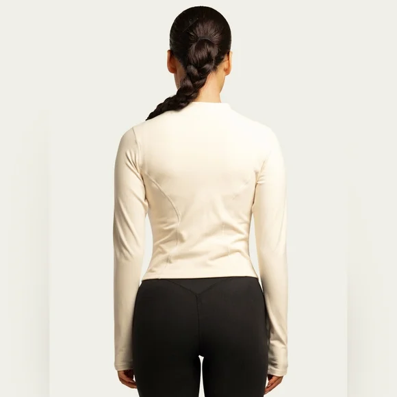 437 The Curve Jacket Crop Full Zip In Craam Sz XS - Picture 8 of 12